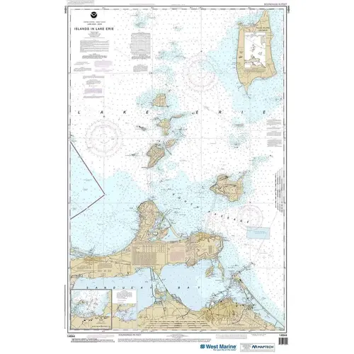 Maptech NOAA Recreational Waterproof Chart-Islands in Lake Erie; Put-In-Bay, 14844 Maptech NOAA Recreational Waterproof Chart-Islands in Lake Erie; Put-In-Bay, 14844