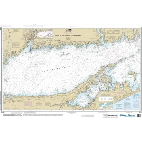 Maptech NOAA Recreational Waterproof Chart-Long Island Sound Eastern Part, 12354 Maptech NOAA Recreational Waterproof Chart-Long Island Sound Eastern Part, 12354