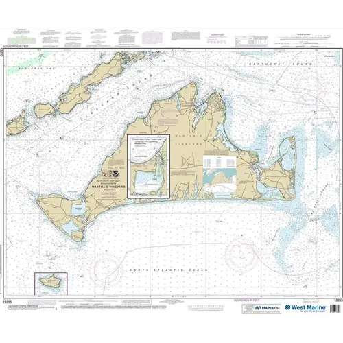 Maptech NOAA Recreational Waterproof Chart-Martha's Vineyard;Menemsha Pond, 13233 Maptech NOAA Recreational Waterproof Chart-Martha's Vineyard;Menemsha Pond, 13233