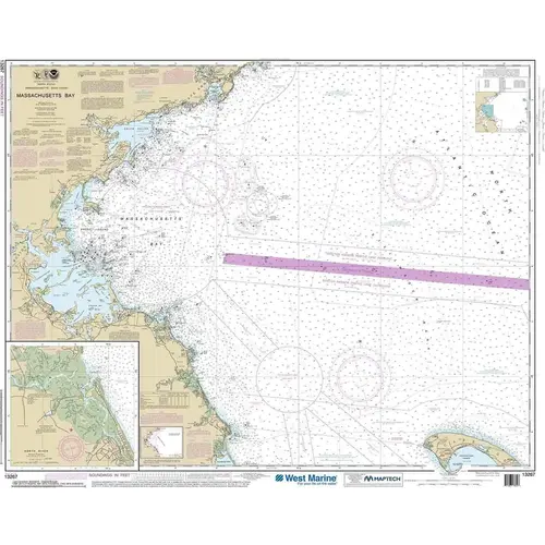 Maptech NOAA Recreational Waterproof Chart-Massachusetts Bay; North River, 13267 Maptech NOAA Recreational Waterproof Chart-Massachusetts Bay; North River, 13267