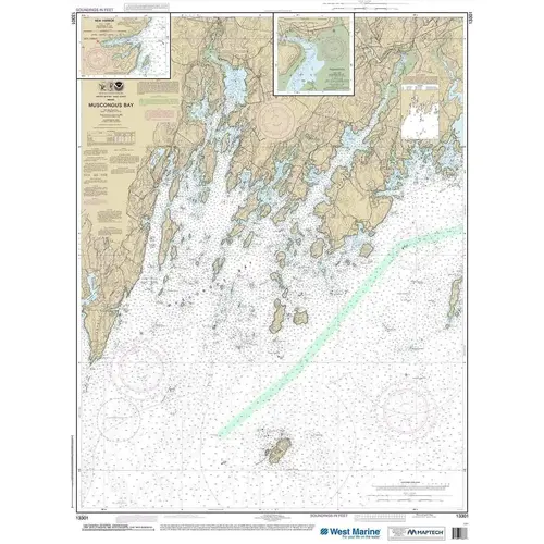 Maptech NOAA Recreational Waterproof Chart-Muscongus Bay; New Harbor; Thomaston, 13301 Maptech NOAA Recreational Waterproof Chart-Muscongus Bay; New Harbor; Thomaston, 13301