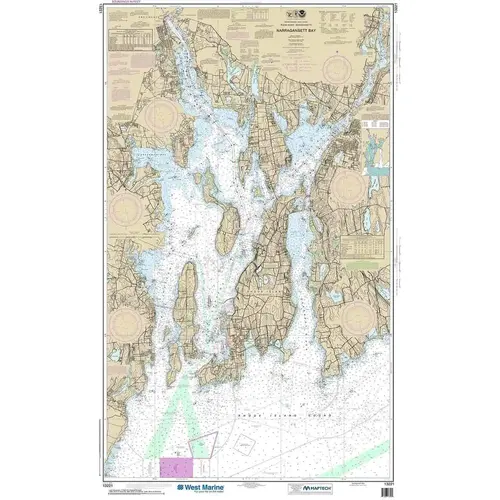 Maptech NOAA Recreational Waterproof Chart-Narragansett Bay, 13221 Maptech NOAA Recreational Waterproof Chart-Narragansett Bay, 13221