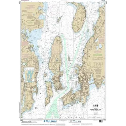 13223, Maptech NOAA Recreational Waterproof Chart-Narragansett Bay, Including Newport Harbor 13223, Maptech NOAA Recreational Waterproof Chart-Narragansett Bay, Including Newport Harbor