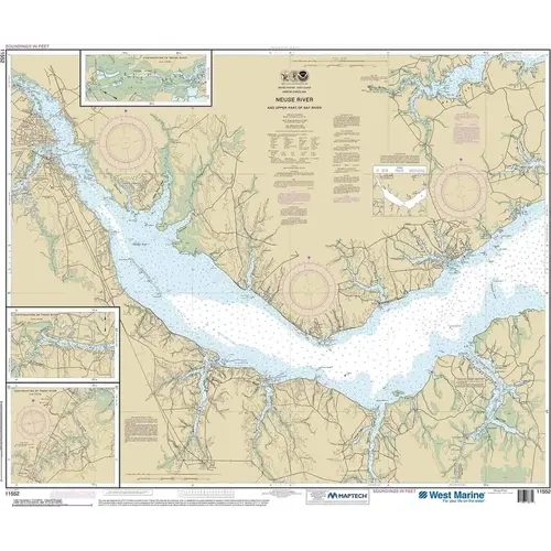 Maptech NOAA Recreational Waterproof Chart-Neuse River and Upper Part of Bay River, 11552 Maptech NOAA Recreational Waterproof Chart-Neuse River and Upper Part of Bay River, 11552