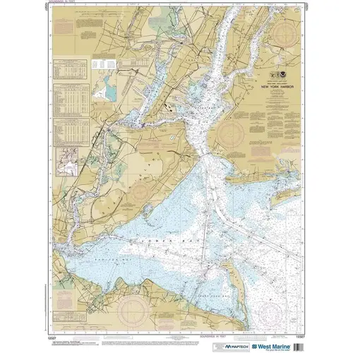 Maptech NOAA Recreational Waterproof Chart-New York Harbor, 12327 Maptech NOAA Recreational Waterproof Chart-New York Harbor, 12327