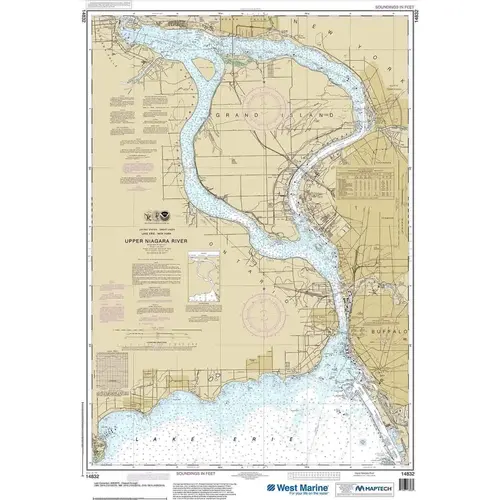 Maptech NOAA Recreational Waterproof Chart-Niagara Falls to Buffalo, 14832 Maptech NOAA Recreational Waterproof Chart-Niagara Falls to Buffalo, 14832