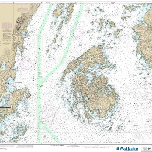 Maptech NOAA Recreational Waterproof Chart-Penobscot Bay; Carvers Harbor and Approaches, 13305 Maptech NOAA Recreational Waterproof Chart-Penobscot Bay; Carvers Harbor and Approaches, 13305