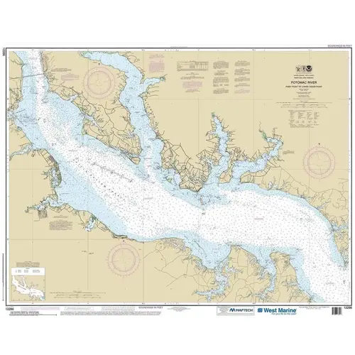 Maptech NOAA Recreational Waterproof Chart-Potomac River Piney Point to Lower Cedar Point, 12286 Maptech NOAA Recreational Waterproof Chart-Potomac River Piney Point to Lower Cedar Point, 12286