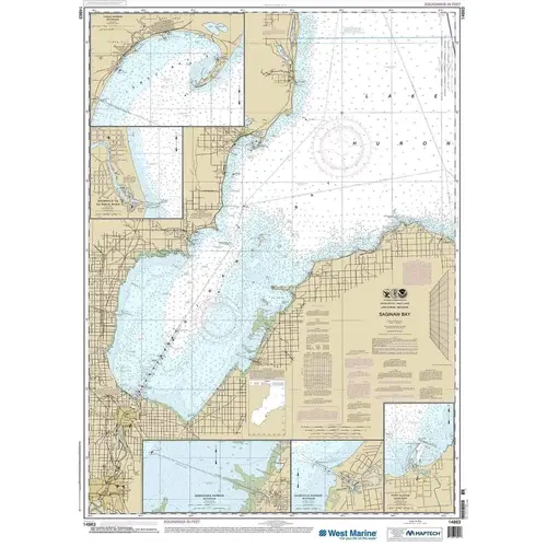 Maptech NOAA Recreational Waterproof Chart-Saginaw Bay (14863) Maptech NOAA Recreational Waterproof Chart-Saginaw Bay (14863)