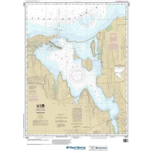 Maptech NOAA Recreational Waterproof Chart-Sodus Bay, 14814 Maptech NOAA Recreational Waterproof Chart-Sodus Bay, 14814