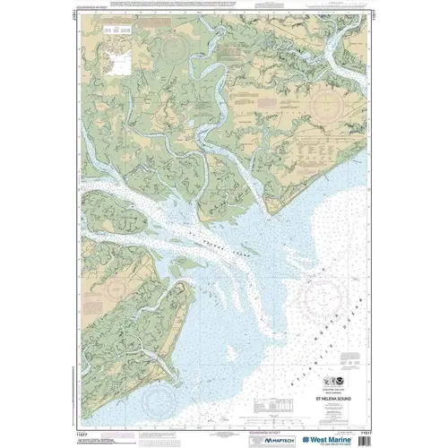 Maptech NOAA Recreational Waterproof Chart-St. Helena Sound, 11517 Maptech NOAA Recreational Waterproof Chart-St. Helena Sound, 11517