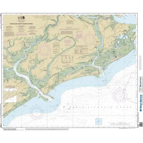 Maptech NOAA Recreational Waterproof Chart-Stono and North Edisto Rivers, 11522 Maptech NOAA Recreational Waterproof Chart-Stono and North Edisto Rivers, 11522