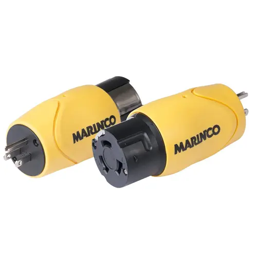 Marinco EEL Shore Power Y Adapter, 15 Amp 125V Male to 50 Amp 125/250V Female Marinco EEL Shore Power Y Adapter, 15 Amp 125V Male to 50 Amp 125/250V Female
