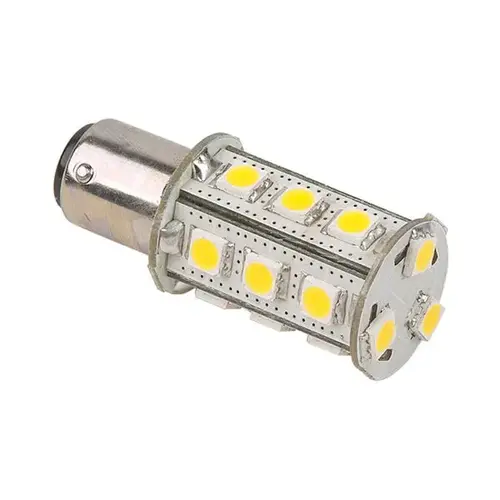 Tower Navigation Bayonet LED Bulb Cool White 10 to 30V DC 3 Watts Omni-Directional BAY15d Socket Tower Navigation Bayonet LED Bulb Cool White 10 to 30V DC 3 Watts Omni-Directional BAY15d Socket