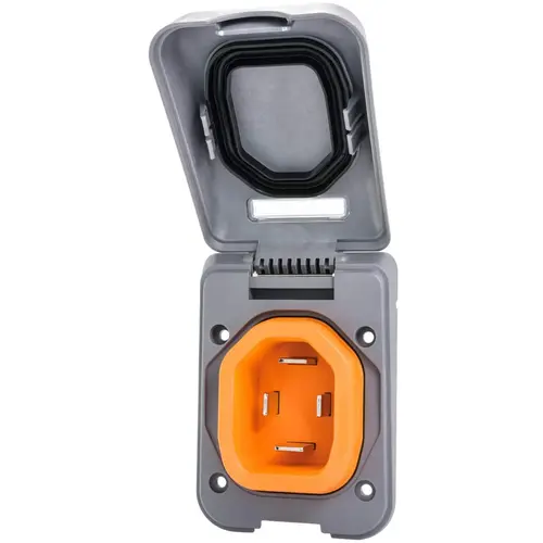 Inlet, 50A 125/250V, Plastic, Gray Inlet, 50A 125/250V, Plastic, Gray