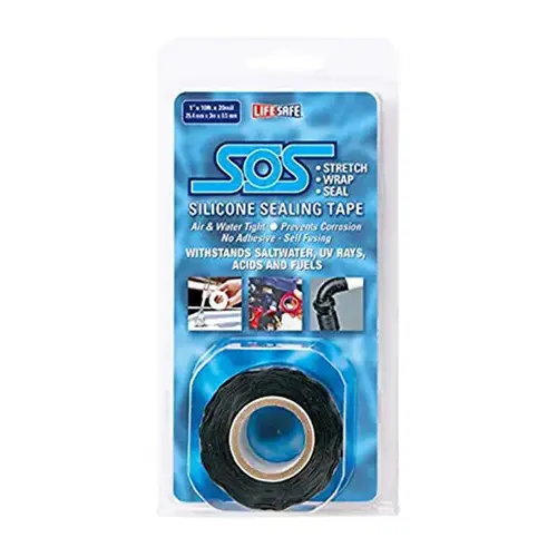 1" x 10 ft SOS Repair Tape Black 1" x 10 ft SOS Repair Tape Black