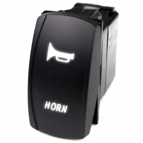Logo Rocker Switch, Horn, White Logo Rocker Switch, Horn, White