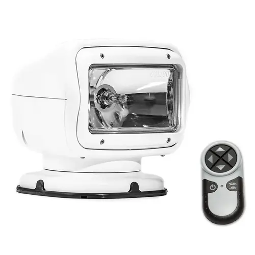 Radioray GT Series Halogen Permanent Mount Searchlight with Wireless Handheld Remote Radioray GT Series Halogen Permanent Mount Searchlight with Wireless Handheld Remote