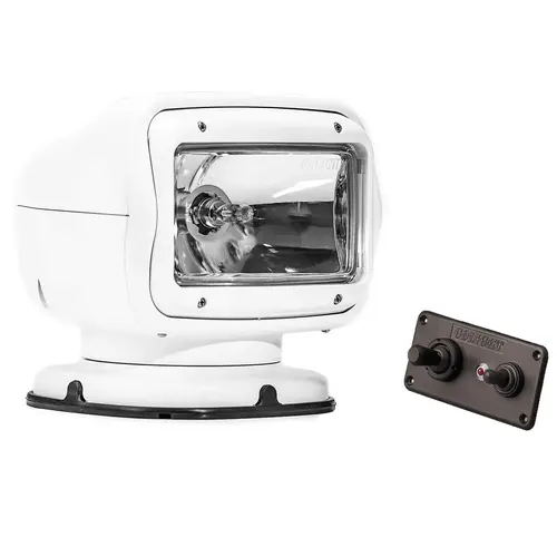 Golight GT Series Halogen Permanent Mount Searchlight with Hardwired Dash Mount Remote Golight GT Series Halogen Permanent Mount Searchlight with Hardwired Dash Mount Remote