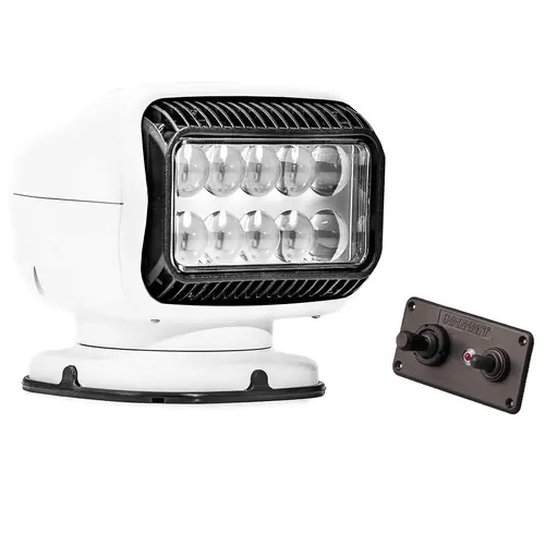 Golight GT Series LED Permanent Mount Searchlight with Hardwired Dash Mount Remote Golight GT Series LED Permanent Mount Searchlight with Hardwired Dash Mount Remote