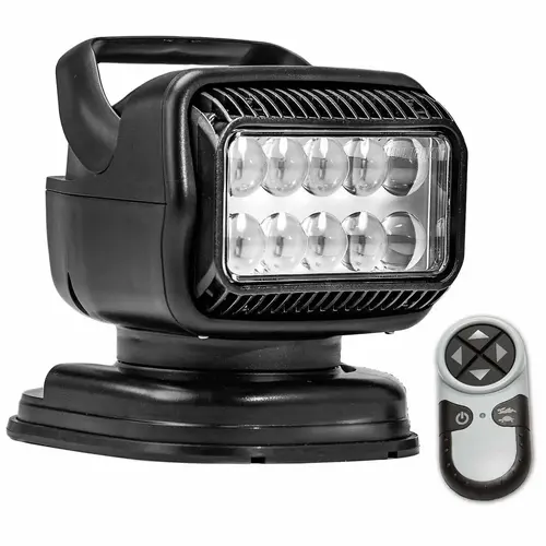Radioray GT Series LED Searchlight, Portable Magnetic Mount Shoe with Wireless Handheld Remote Radioray GT Series LED Searchlight, Portable Magnetic Mount Shoe with Wireless Handheld Remote