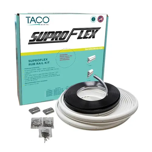 SuproFlex Small Rub Rail Kit White, 60 ft SuproFlex Small Rub Rail Kit White, 60 ft