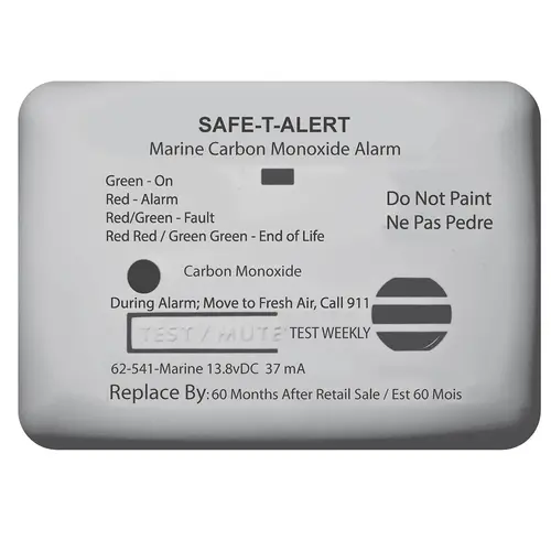 Safe-T-Alert Carbon Monoxide Alarm, 12V DC, Surface Mount, HardWire Safe-T-Alert Carbon Monoxide Alarm, 12V DC, Surface Mount, HardWire