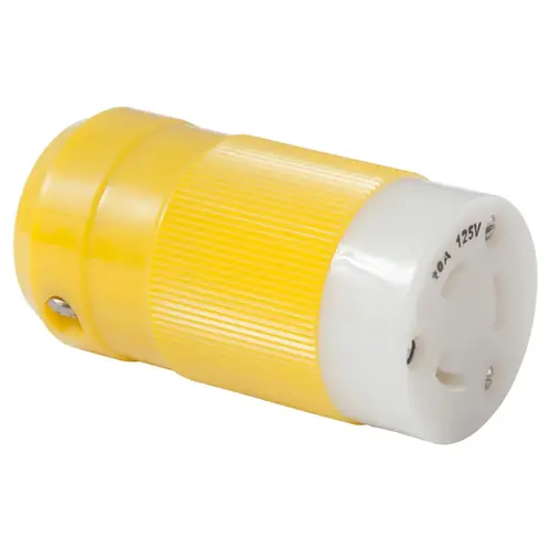 Female Connector, 20A 125V, Yellow Female Connector, 20A 125V, Yellow