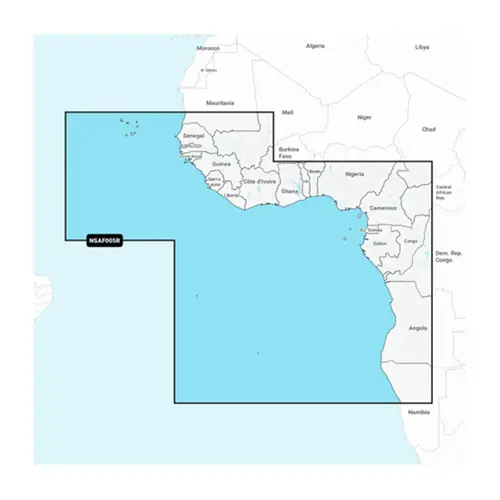 Garmin Navionics+ AF005R Africa, West, Electronic Chart Garmin Navionics+ AF005R Africa, West, Electronic Chart