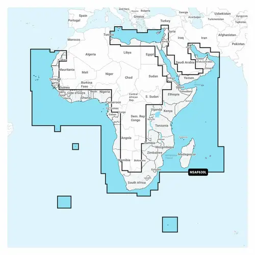 NAVIONICS+ AF630L Africa & Middle East Electronic Chart NAVIONICS+ AF630L Africa & Middle East Electronic Chart