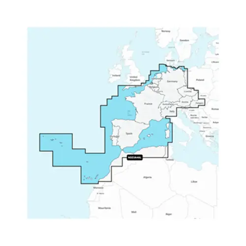 Navionics+ EU646L Europe, Central and West, Electronic Chart Navionics+ EU646L Europe, Central and West, Electronic Chart
