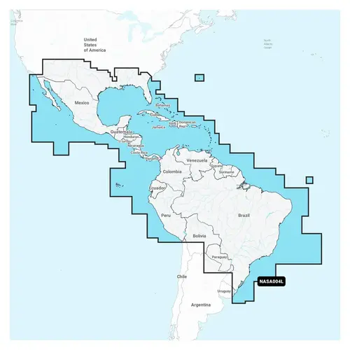 Navionics+ SA004L Mexico, Caribbean to Brazil, Electronic Chart Navionics+ SA004L Mexico, Caribbean to Brazil, Electronic Chart