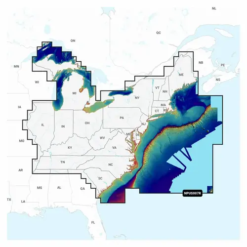 Navionics Platinum+ US007R U.S. East Electronic Chart Navionics Platinum+ US007R U.S. East Electronic Chart