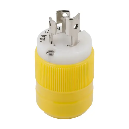 Locking Plug, 15A 125V, Yellow Locking Plug, 15A 125V, Yellow
