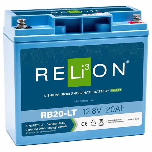 RB20-LT Lithium Iron Phosphate Deep Cycle Battery, 12.8V, 20Ah RB20-LT Lithium Iron Phosphate Deep Cycle Battery, 12.8V, 20Ah