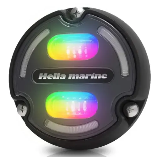 Apelo A2 Aluminum RGB Underwater Light, Black Housing, Charcoal Lens Apelo A2 Aluminum RGB Underwater Light, Black Housing, Charcoal Lens