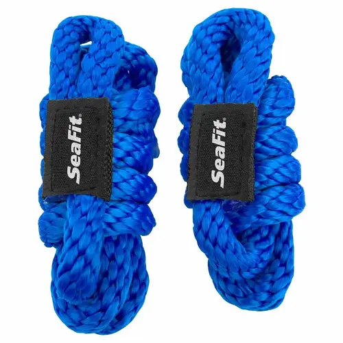 3/8" x 5 ft Fender Lines, Solid Braid MFP, Blue, Pair 3/8" x 5 ft Fender Lines, Solid Braid MFP, Blue, Pair