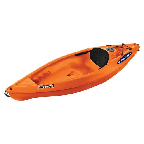 Retreat 8 ft Sit On Top Recreational Kayak, Tangerine Retreat 8 ft Sit On Top Recreational Kayak, Tangerine