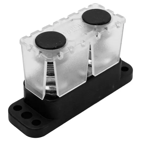 PowerBar Dual M10 (3/8) Studs - 200A w-Cover PowerBar Dual M10 (3/8) Studs - 200A w-Cover
