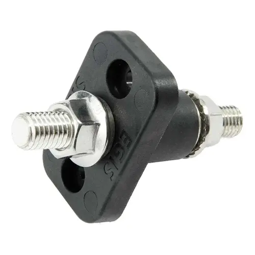 Feed Through Terminal, Black, M10 (3/8") Feed Through Terminal, Black, M10 (3/8")