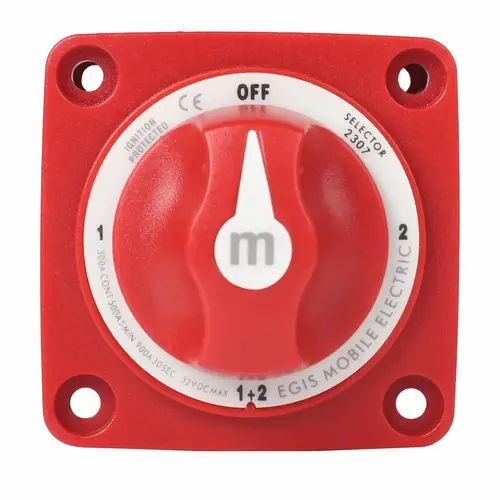 m-Series 300A Battery Selector Switch Off/1/Both/2 m-Series 300A Battery Selector Switch Off/1/Both/2