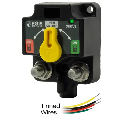XD Single - Remote Battery Switch with Knob, Tinned Wires XD Single - Remote Battery Switch with Knob, Tinned Wires