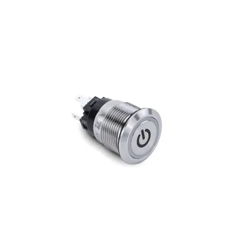 Push Button Switch, Blue Halo Push Button Switch, Blue Halo