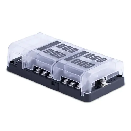 408 Series Fuse Block, 12 Gang w/ Bus Bar and Cover 408 Series Fuse Block, 12 Gang w/ Bus Bar and Cover