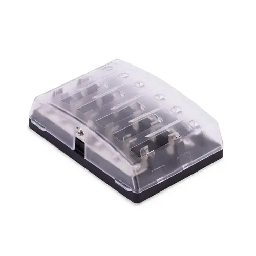 409 Series Fuse Block, 6 Gange AGC Common Source w/ Cover 409 Series Fuse Block, 6 Gange AGC Common Source w/ Cover