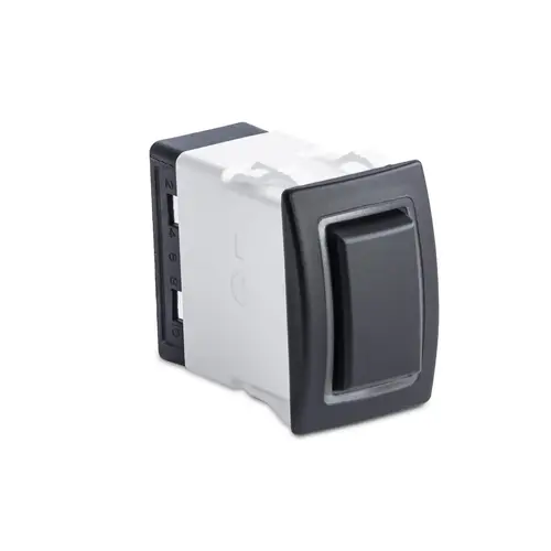 Rocker Switch, Halo DPST, Green Halo Rocker Switch, Halo DPST, Green Halo