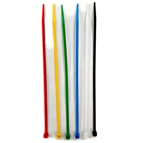 8" Nylon Cable Ties, Assorted Colors, 24-Pack 8" Nylon Cable Ties, Assorted Colors, 24-Pack