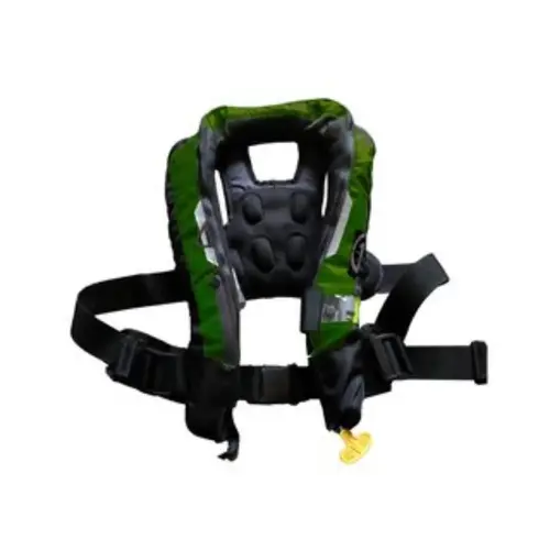 Pro Inflatable PFD Life Jacket, Auto/Manual Convertible, 38g Green Pro Inflatable PFD Life Jacket, Auto/Manual Convertible, 38g Green