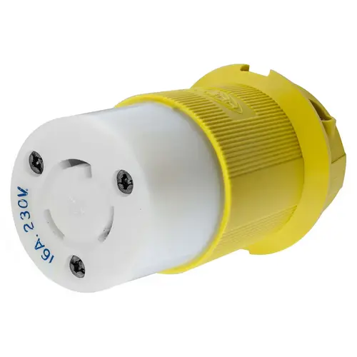 Hubbell Marine Twist-Lock Connector , 16A 230V, Yellow Hubbell Marine Twist-Lock Connector , 16A 230V, Yellow