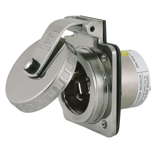 Hubbell Marine Hull Inlet , 63A 230V, 1 Phase, Stainless Steel Hubbell Marine Hull Inlet , 63A 230V, 1 Phase, Stainless Steel